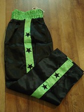 FORCE  BLACK & GREEN & STARS MARTIAL ARTS KICKBOXING TROUSERS  BRAND NEW 