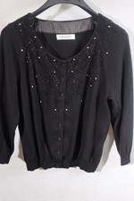 Womens black beaded sparkly