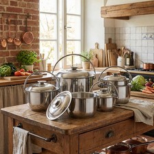 10pcs Stainless Steel Cookware