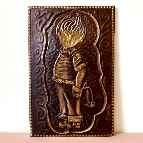 Slingshot boy art - art, soviet