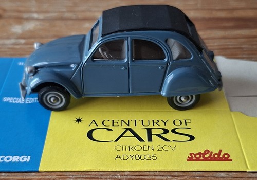 Corgi citroen 2cv blue a - 2cv,
