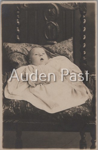 Rppc baby ornate - baby, chair