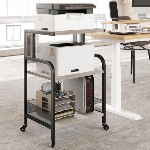 Tier printer stand - 3-tier, cart