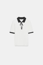 ZARA White T-shirt Black