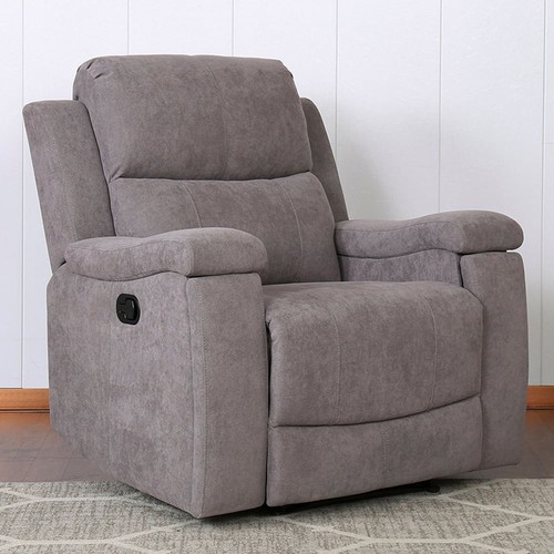 Grey manual recliner armchair - grey,