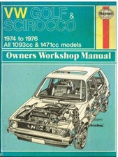 VW GOLF MK1 1.1 & 1.5 LITRE PETROL (CARB MODELS) 1974-76 OWNERS WORKSHOP MANUAL