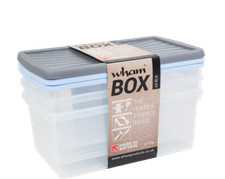 CLEAR STORAGE BOXES 9L - WHAM