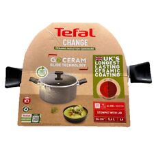Tefal CHANGE 24cm Stewpot With Lid Ceramic Coating All Hobs+ Induction 5.4 L