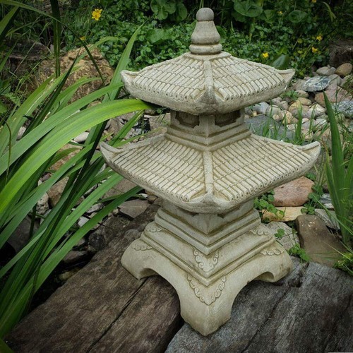 Pagoda stone cast oriental - pagoda,