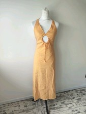 Zara Womens Halter Midi Dress