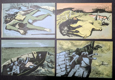 4 Original Lithographs by