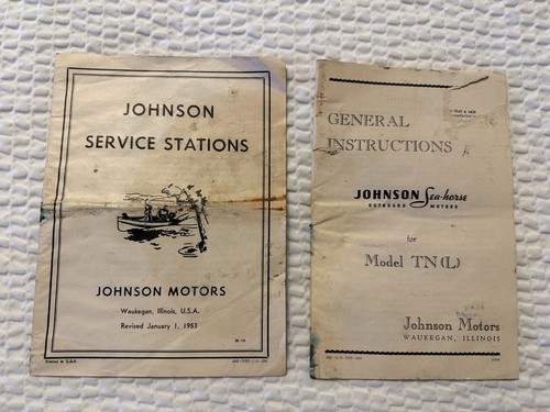 Manuals johnson seahorse - manuals,