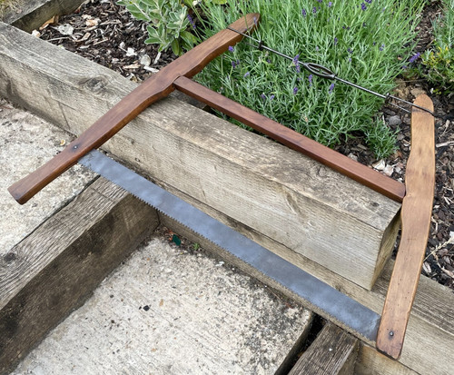 Vintage large wood bow - 27",