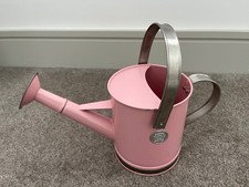 BURGON & BALL 1.5L GALVANISED STEEL PINK WATERING CAN