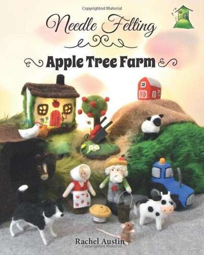 Needle felting apple - needle,
