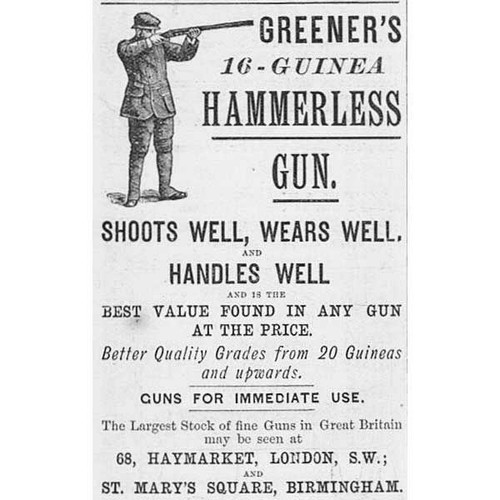 Greener hammerless gun - hammerless,