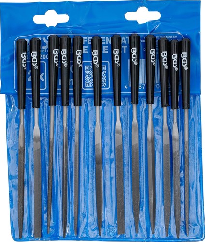 Bgs 50200 needle file set - file, |