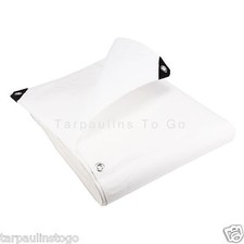 White heavy duty tarpaulin - duty,