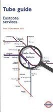 LONDON UNDERGROUND TUBE GUIDE - EASTCOTE SERVICES - SEPT 2002
