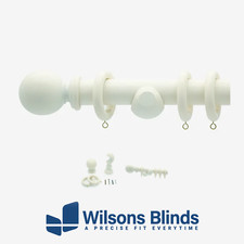 Curtain pole 35mm warm - 35mm, white