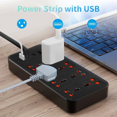 Surge protector power strip - surge, 8