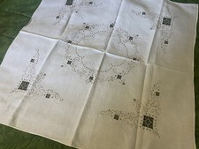 Three Lefkara Cypriot Lefkaritika Embroidery  tea Tablecloths 3pcs