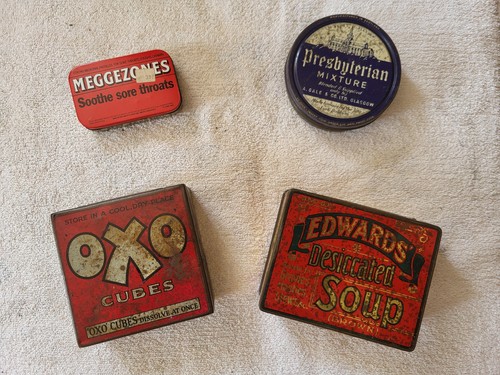 Vintage tins oxo cubes - vintage,