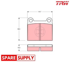BRAKE PAD SET, DISC BRAKE FOR