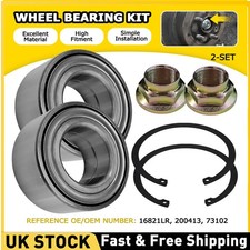 2x Wheel Bearing Kit Front FOR ROVER 75 1.8 2.0 2.5 99->05 Diesel Petrol 16821LR