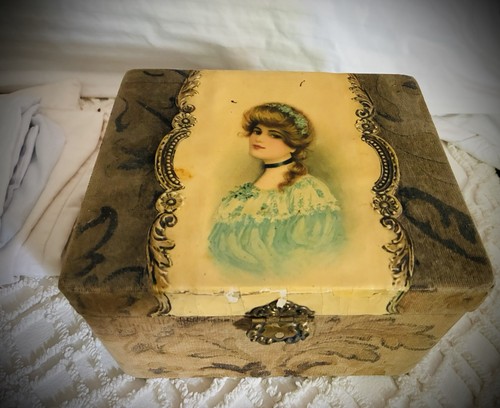 Antique celluloid vanity - antique,