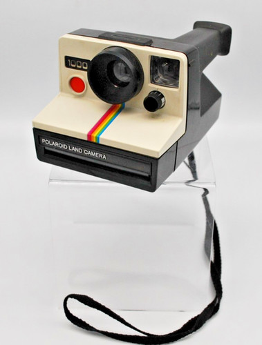 Polaroid 1000 land camera red - camera,