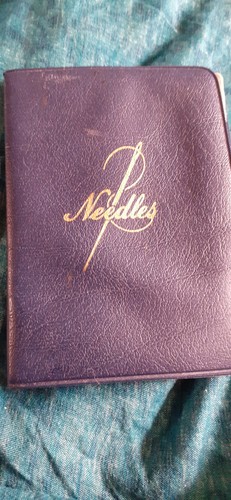 Vintage needle case golden - needle,
