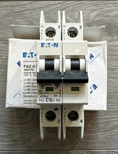 Eaton Moeller FAZ-C16/2-NA MCB, 16A, C-type, 2-Pole, UL489, 15kA