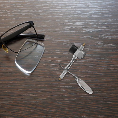 Watchmaker loupe clip - watchmaker, on