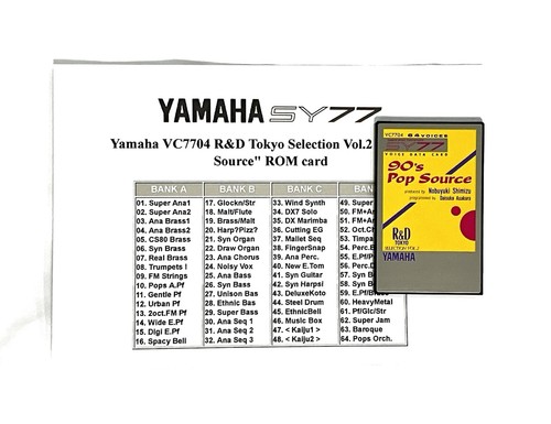 Yamaha sy77 tg77 voice rom - tg77,