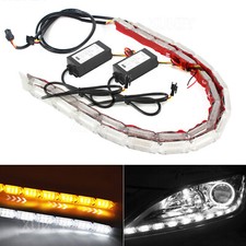 Indicator Turn Signal Lamp DRL Daytime Running Light 43cm Sequential LED Strip.