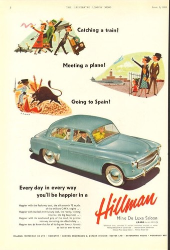 1955 hillman minx luxe - minx,