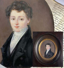 Antique Portrait Miniature of