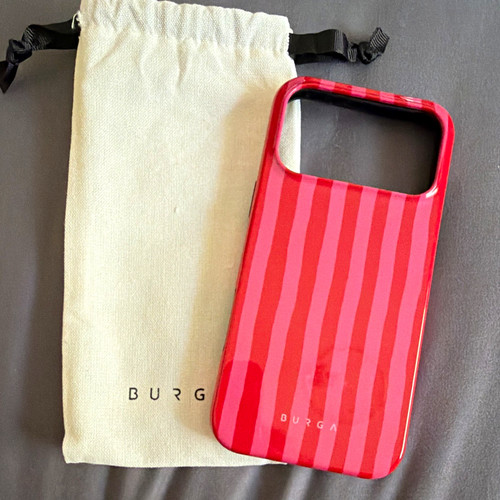 Burga striped glossy red - striped,