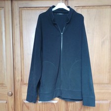 Men’s George 3XXL 50-52" Zip Up Fleece Black Jacket