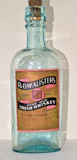 BELFAST WHISKEY BOTTLE. R & D. McALISTERS FINE IRISH WHISKEY  6.50 inches tall