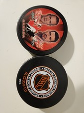 2002 Team Canada McDonald's Ice Hockey Puck Maple Lead Gardens Puck Steve Yzerma