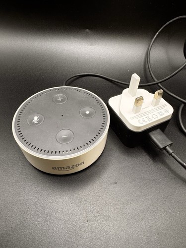 White amazon echo dot 2nd - dot,