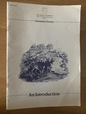 A362 Romantic poetry Open University course