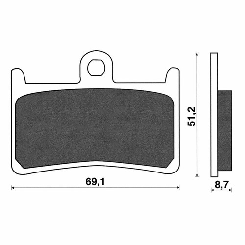 Pair brake pads for - pair,