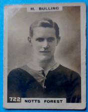 HAROLD BULLING NOTTINGHAM FOREST WATFORD HEANOR PINNACE CARD No 722 PHOTO BACK