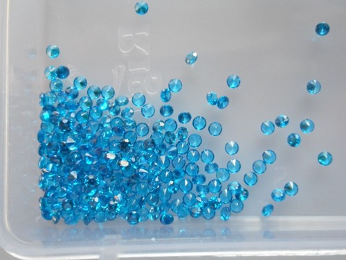 2mm blue cubic - blue, zirconia