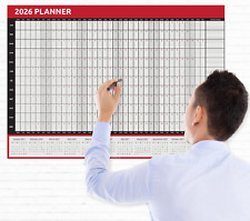 2026 Wall Planner A1 - A2 - A3 Full Year Calendar Home Office Work JAN - DEC