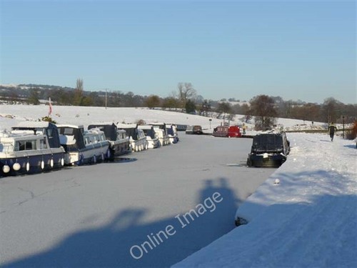 Photo 6x4 canal - moorings,, icy
