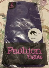Purple footless tights new - tights,